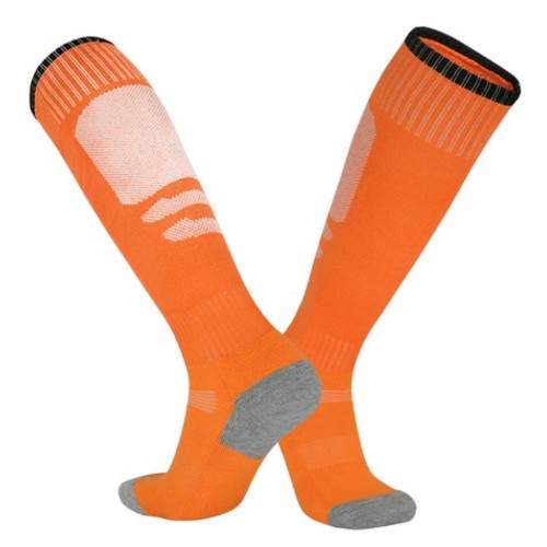SNF 종아리 포인트 두꺼운 축구양말 2족 (05 오렌지)