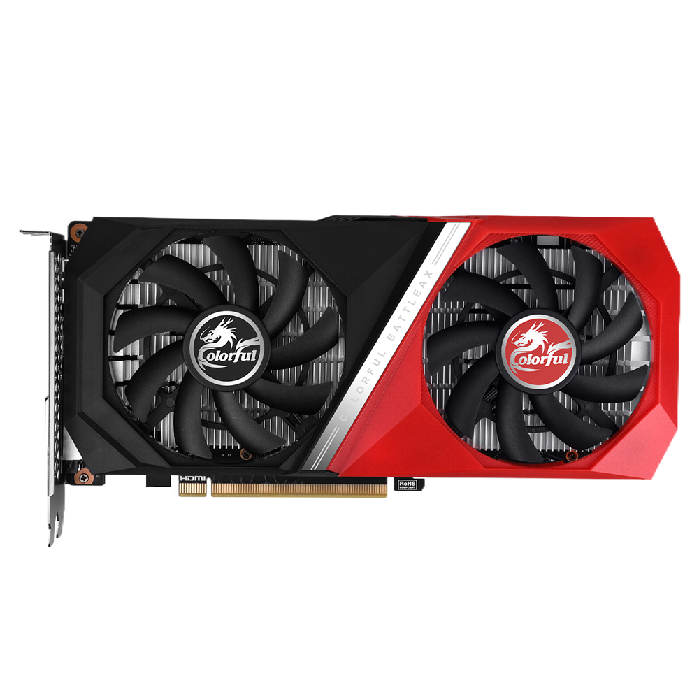 COLORFUL ������ RTX 3050 BATTLE AX DUO V2 D6 8GB ��������