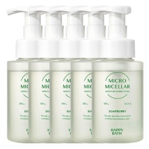 아모레퍼시픽 해피바스 마이크로 미셀라 솝베리 버블폼 300ml (5개)