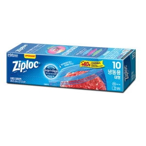 SC존슨 지퍼락 이지오픈탭 냉동용 (대) 10매 (1개(10매))_이미지