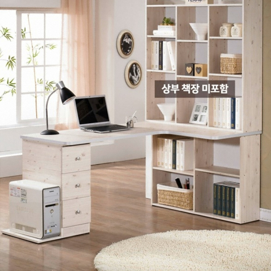 실리아 3단 서랍형 코너책상