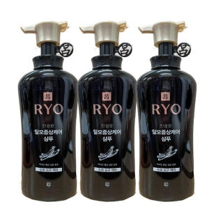 아모레퍼시픽 려 진결모 탈모증상케어 샴푸 두피모근케어 490ml (3개)
