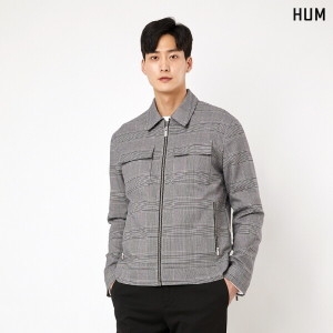 HUM 남 체크 트러커 자켓 FHOSCUV144M_이미지