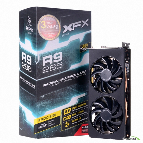 XFX 라데온 R9 285 Black Edition GHOST 2.0 D5 2GB_이미지