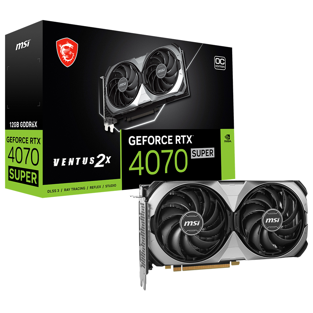 MSI ������ RTX 4070 SUPER ������ 2X OC D6X 12GB