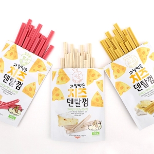 포켄스 과일먹은 치즈덴탈껌 바나나 100g (4개)_이미지