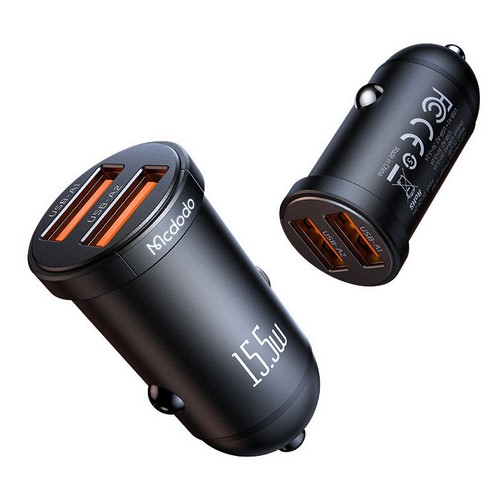 Mcdodo 15.5W 미니 2포트 LED 차량용 고속 충전기 CC-295_이미지
