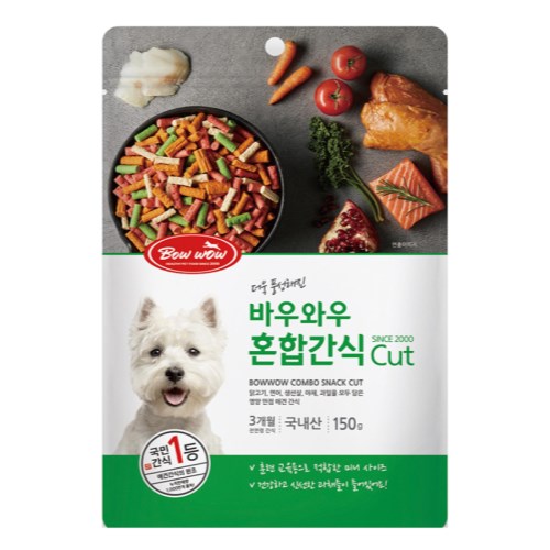 바우와우 혼합간식 Cut 150g
