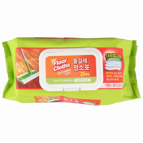 샤인 고급형 물걸레 청소포 대형 25매 (1개)