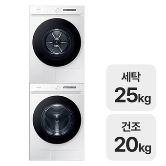 삼성전자 비스포크 AI <b>WF25CB8895BW</b> + DV20CB8890BW