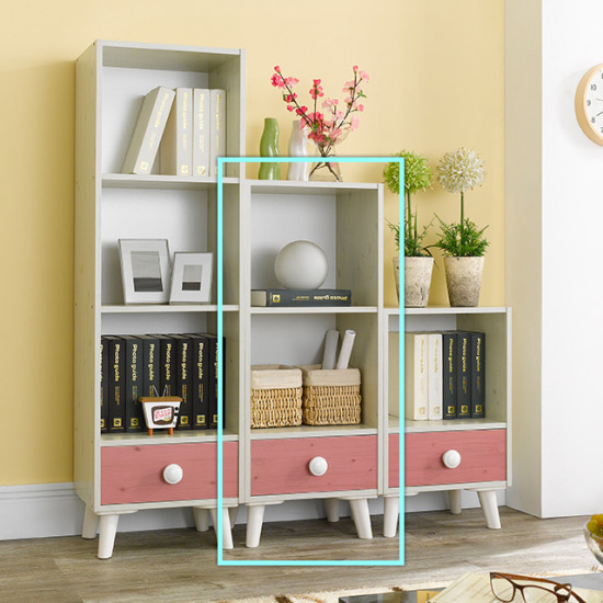 우아미가구 폴른 3단 책장 (40cm)_이미지