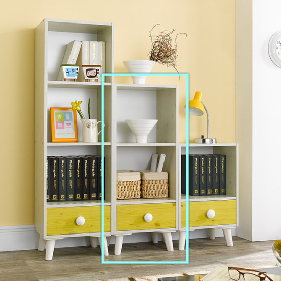 우아미가구 폴른 3단 책장 (40cm)_이미지