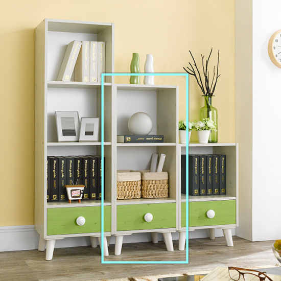 우아미가구 폴른 3단 책장 (40cm)