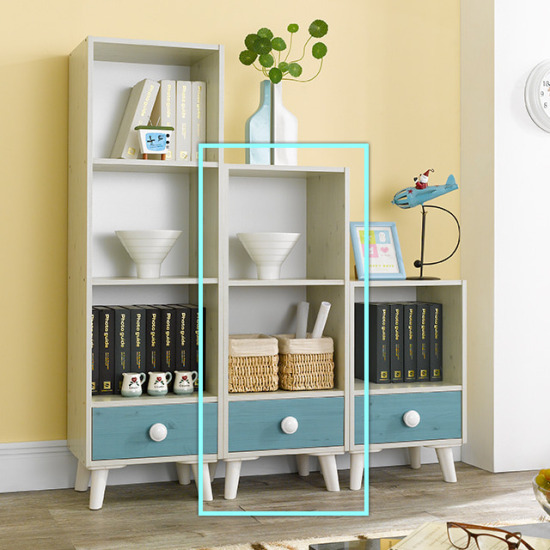 우아미가구 폴른 3단 책장 (40cm)_이미지