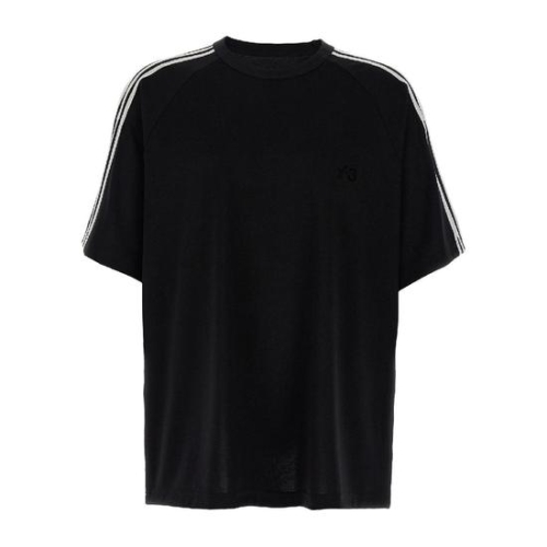 요지야마모토 Y-3 Y-3 3 strisce T-shirt JW7352BLACK_이미지