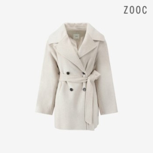ZOOC 캐시미어 울 블랜디드 벨티드 더블 하프 코트 ME_V254MSG967