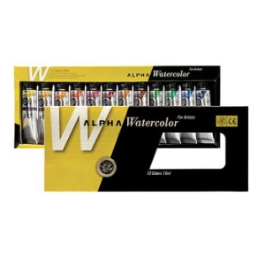 알파색채 골드레벨 수채화물감세트 15ml*12색 TINT