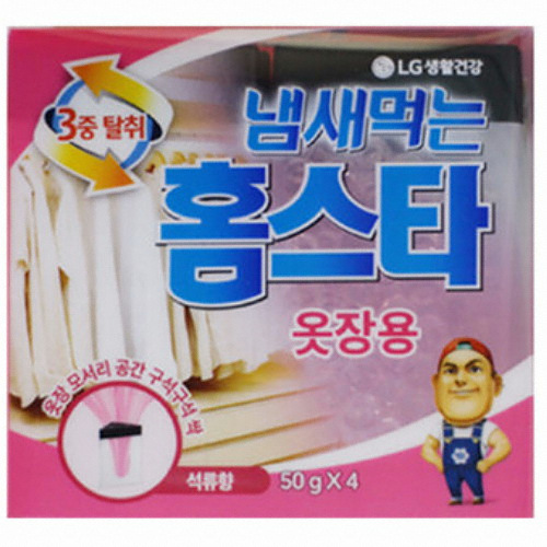 홈스타 ㅤ냄새먹는 홈스타 옷장용 석류향 50g 4개입 (2개)_이미지