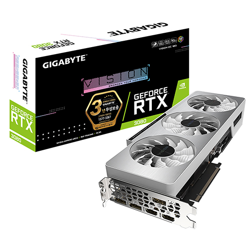 GIGABYTE 지포스 RTX 3080 VISION OC D6X 10GB 제이씨현