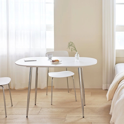 룸앤홈 퀸스 크롬 HPM 식탁 1200 (의자별도)_이미지