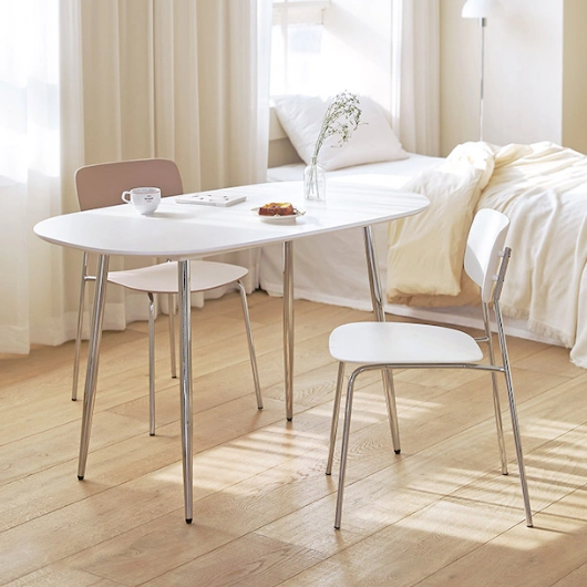 룸앤홈 퀸스 크롬 HPM 식탁 1200 (의자별도)_이미지