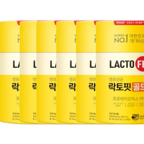종근당건강 락토핏 생유산균 골드 2g 80포 (6개)_이미지