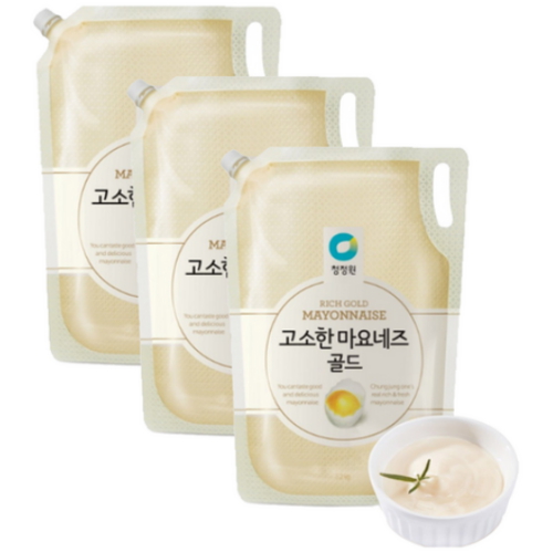 청정원 고소한 마요네즈 골드 스파우트 3.2kg (3개)_이미지