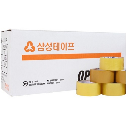 삼성테이프 OPP 박스테이프 라바 48mm x 50m이미지입니다. 누르면 해당 게시물로 새창이동합니다.