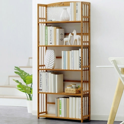 5단 원목 책장 500
