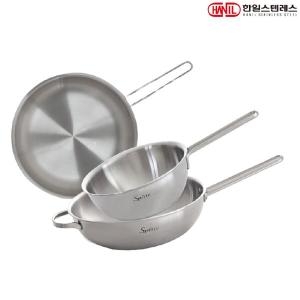 한일스텐레스 스플릿 통5중 스텐 프라이팬 3종 (팬28+궁중20,28)이미지입니다. 누르면 해당 게시물로 새창이동합니다.