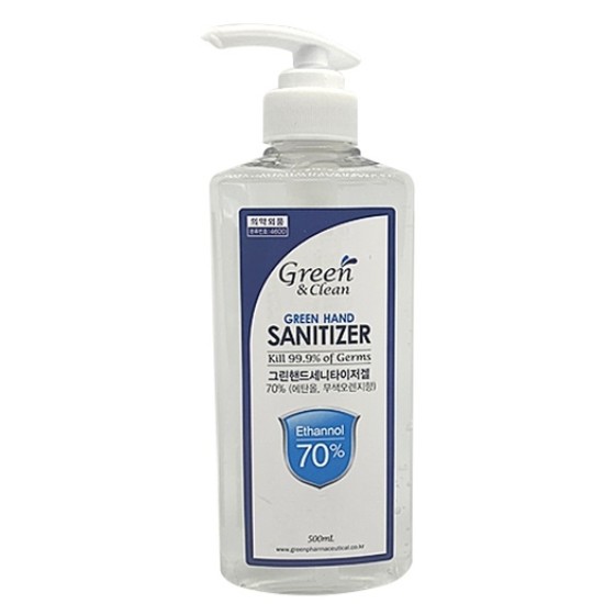 그린제약 그린 핸드 세니타이저겔 500ml (1개)_이미지