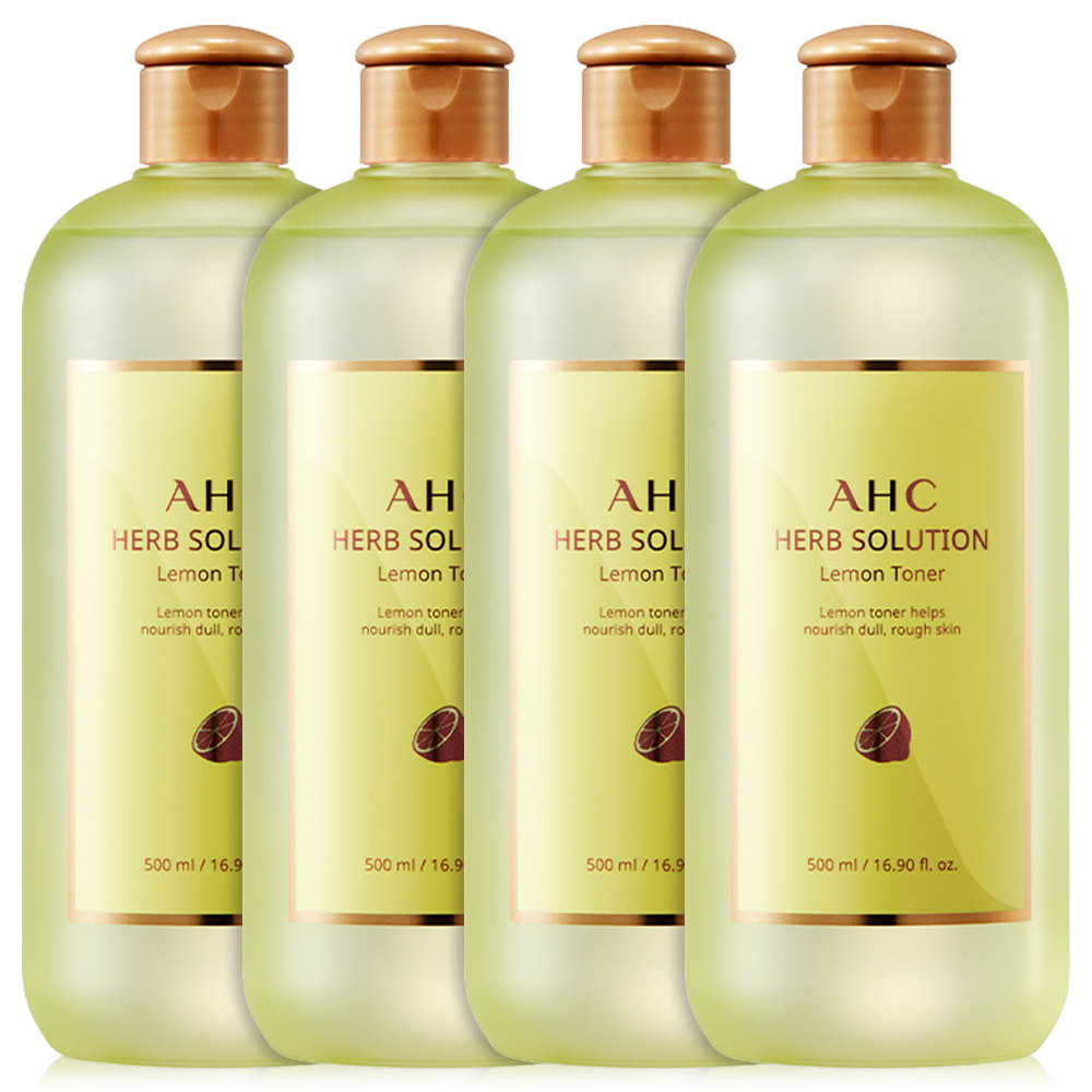 AHC 허브솔루션 레몬 토너 500ml (4개)_이미지