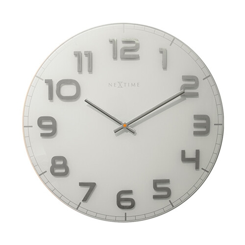 포커시스   Nextime   클래식 라지 무소음 벽시계_화이트 /NEX-3105WI
