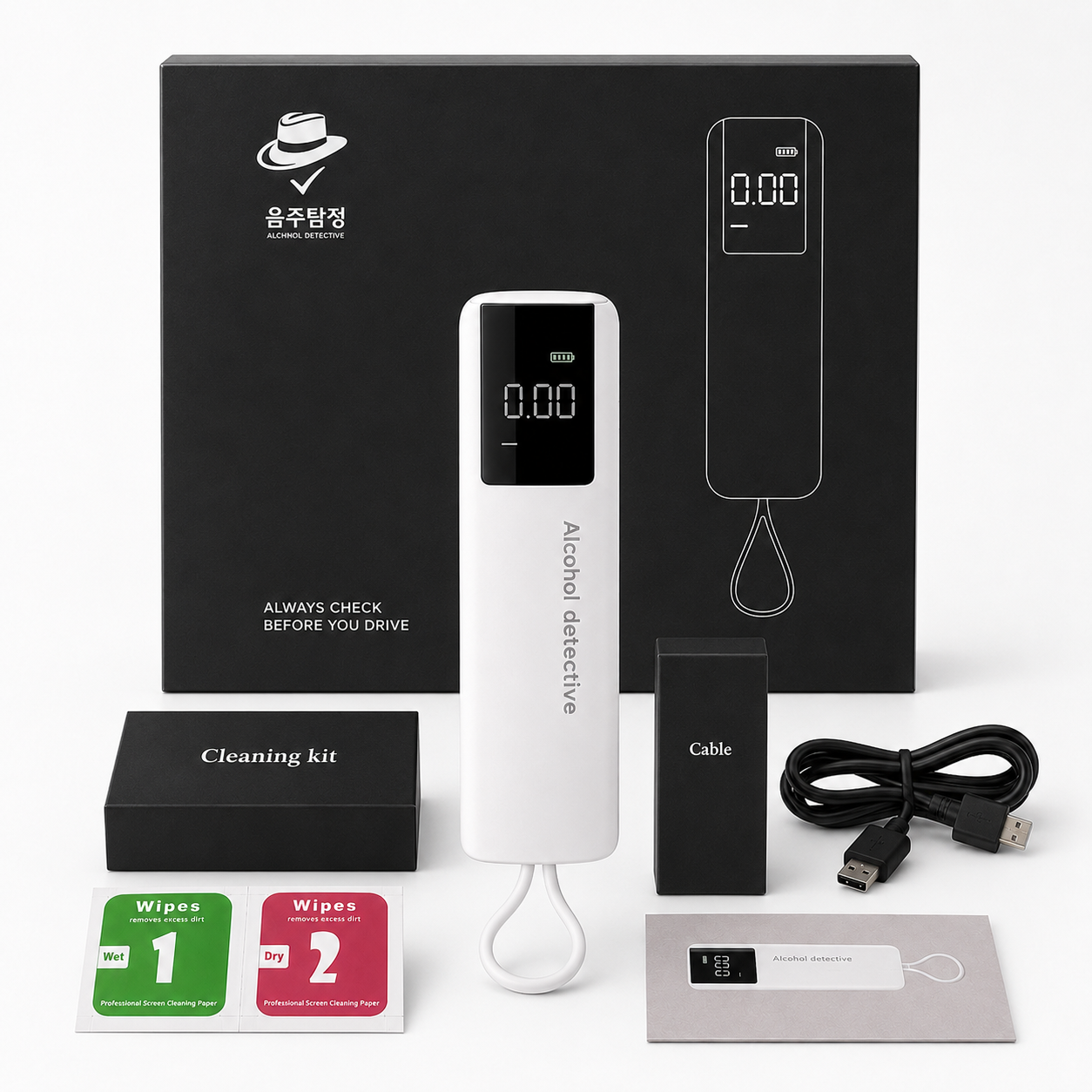 음주탐정 휴대용 음주측정기 세트 KSD-113