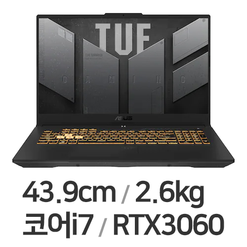 ASUS TUF Gaming F17 FX707ZM-HX037 WIN11 16GB램 (SSD 1TB)