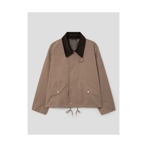 삼성물산 에잇세컨즈 슈트 사파리 헌팅 자켓 코듀로이 칼라 배색 숏 점퍼 베이지 166942 L