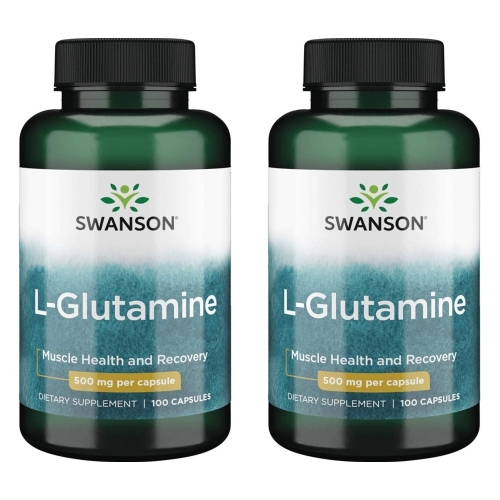 스완슨 스완슨 엘 글루타민 L Glutamine 500mg 100캡슐 2병_이미지