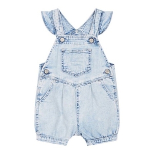 갭키즈 베이비 여아 0-24개월 워시드 데님 프릴 오버롤 5233141541052_이미지