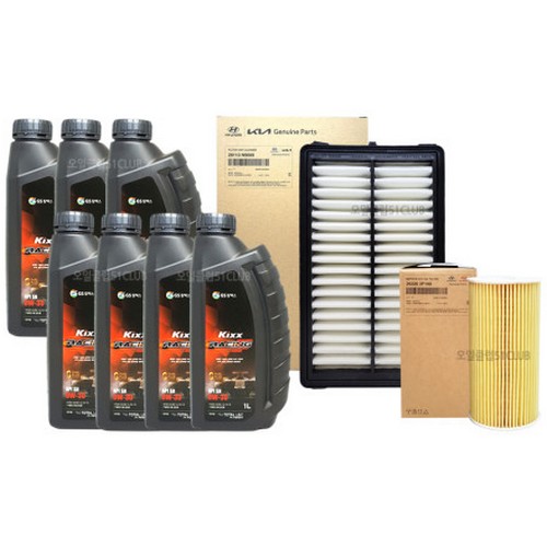 GS칼텍스 킥스 레이싱 0W30 7L + 순정필터 현대 스타리아 2.2 디젤