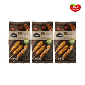 동원F&B  퀴진 치즈 크리스피 핫도그 400g[3개]