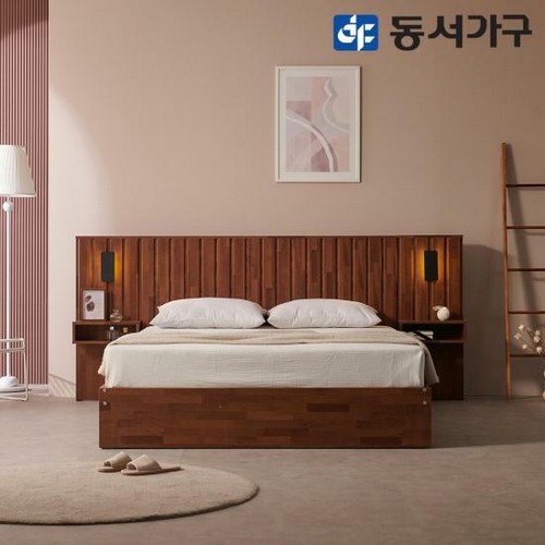 동서가구 피츠 모리스 수납 침대 Q+협탁2이미지입니다. 누르면 해당 게시물로 새창이동합니다.