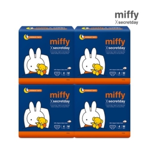 하이베러 시크릿데이 미피 입는 오버나이트 중형 4개 (4팩(16개))