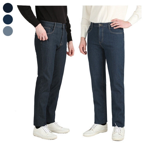 남자 겨울 4050 기모 스판 청바지 LV-L-JE-371