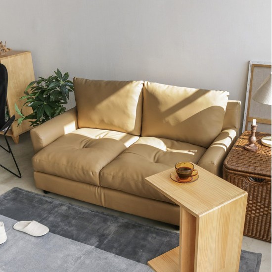 포홈 슈슈 가죽소파 2인용_이미지