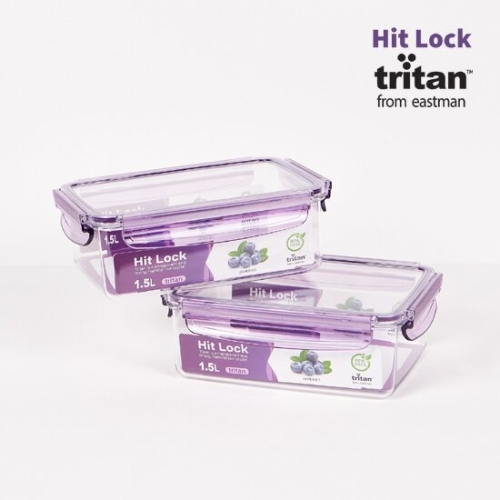 에코센스 히트락 올트라이탄 밀폐용기 1500ml (2개)_이미지