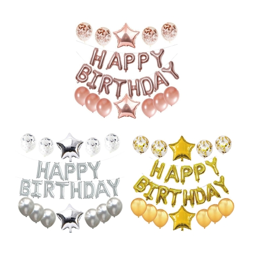  생일 축하 레터링 풍선 파티 W813F81