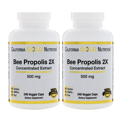 캘리포니아골드뉴트리션 비 프로폴리스 2X 500mg 240캡슐 (2개)