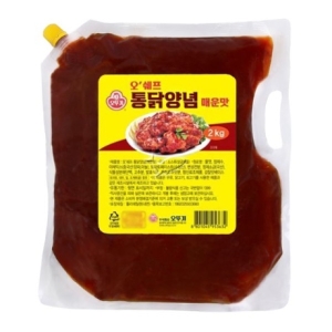 오쉐프 통닭양념 매운맛 2kg (3개)_이미지