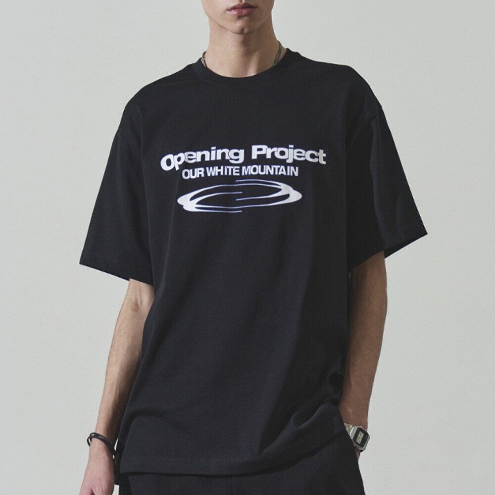 공용 Identity T Shirt Black_ OP266UTS01BK-W 738300_OP266UTS01BKW67