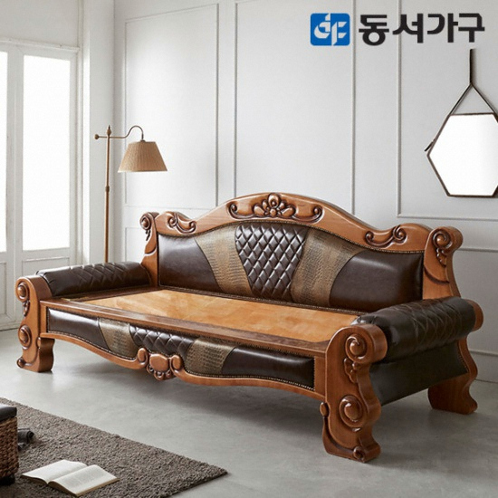 동서가구 미송 옥소파 MS (황옥)_이미지